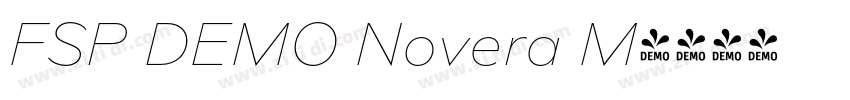 FSP DEMO Novera M字体转换 FSP DEMO Novera M字体转换